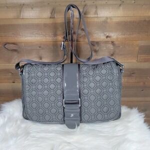 Vera Bradley Solid Gray Crossbody Messenger Bag